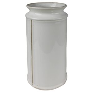 Shaw White Vase, Ceramic - Lrg