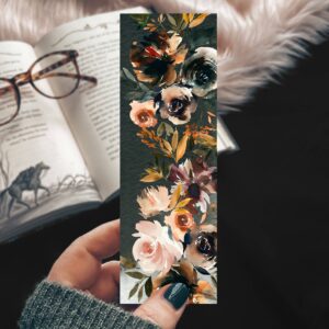 Earth Tone Floral Bookmark