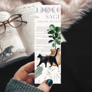 Spellbook Cat Bookmark