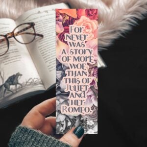 Floral Shakespeare Bookmark
