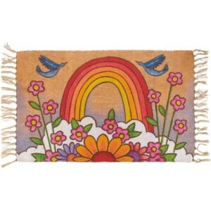 Rainbow & Flowers Rug