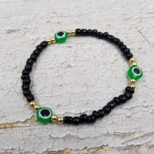 Evil Eye Beaded: Black