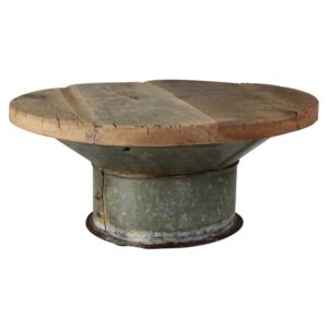 Pedestal, Wood & Galvanized