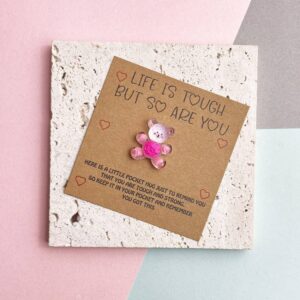 Pocket Hug Bear: Rose
