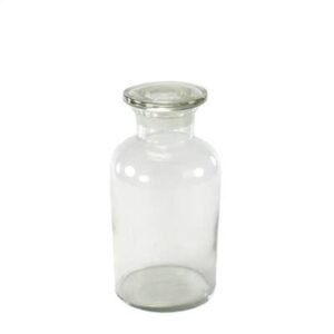 Pharmacy Jar with Stopper - Med - Clear