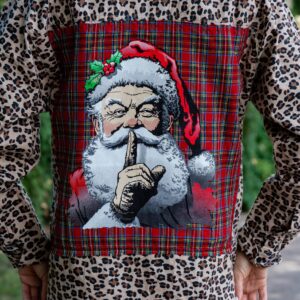 Santa Animal Print Flannel (2X)