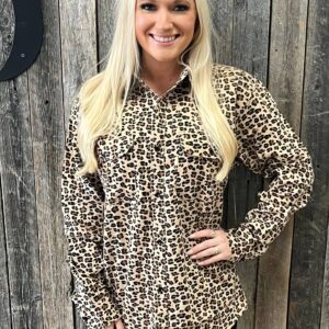 Animal Print Flannel: (XL)