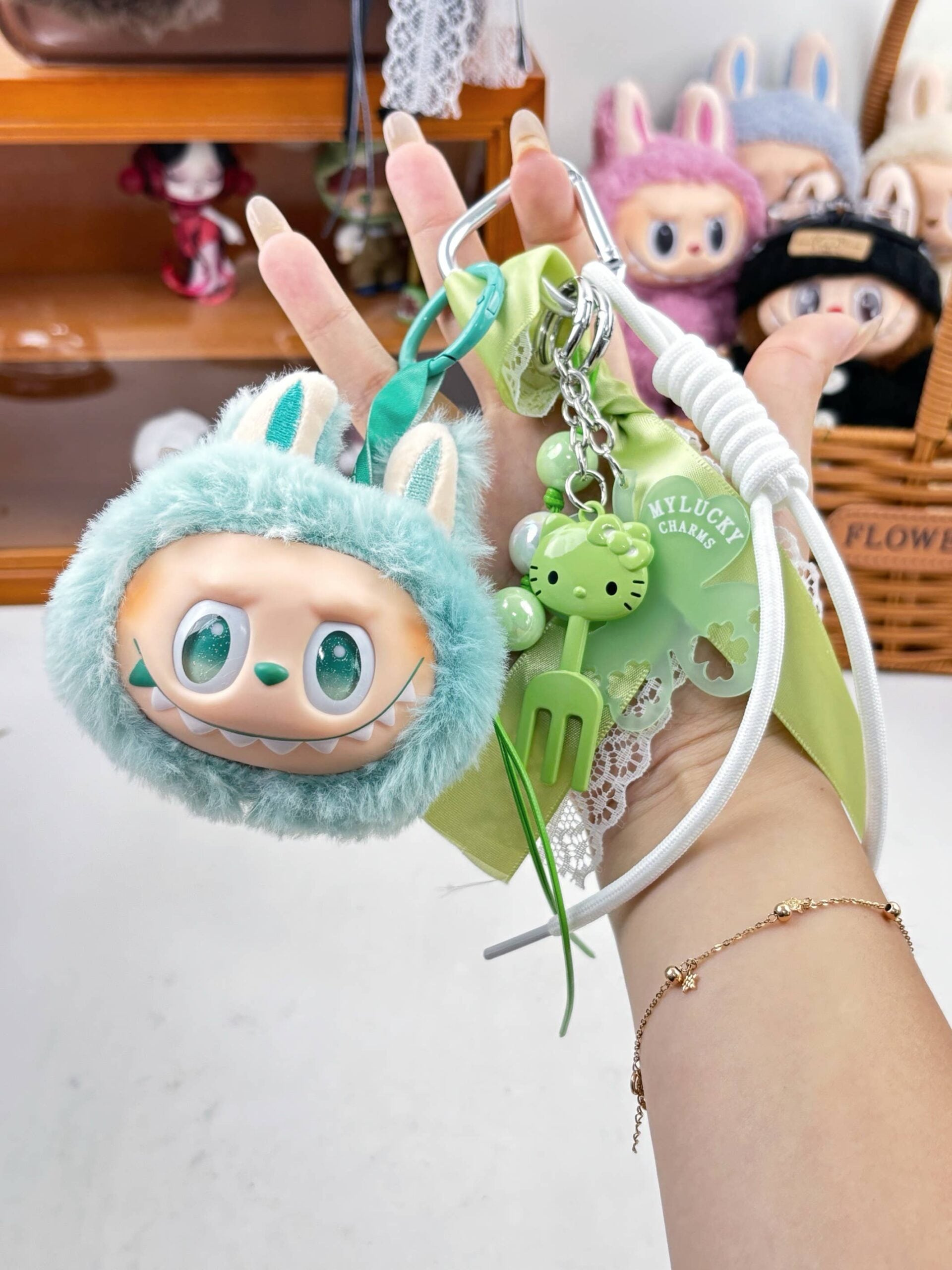 Labu Bag Charm: Blue