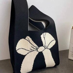 Tote bag- cream bow