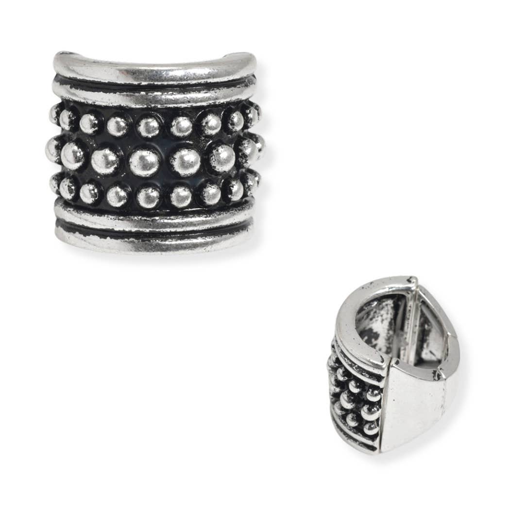 Western Ball Textured Stretch Ring