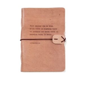 Cinderella Artisan Leather Journal in Blush