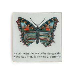 Butterfly decoupage Plate(Sugarboo)