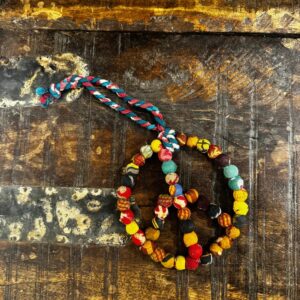 Kantha Ball Peace Sign Ornament
