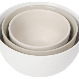 Matte White Prep Bowl Set of 3