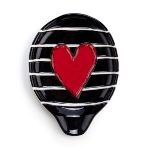 Red Heart and Black Spoon Rest