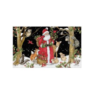 Forest Animals with Santa mat insert