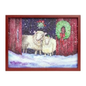 Barn & Sheep frame- Holiday