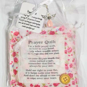 Pink Floral Mini Prayer Quilt