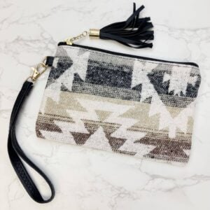 Aztec Wristlet Wallet Clutch