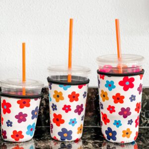 Cold Coffee Holder "Colorful Flowers"