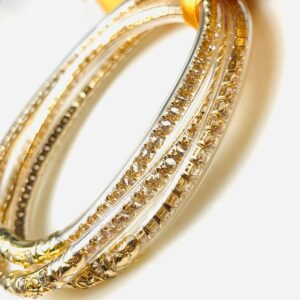 Rhinestone jelly champaign bracelets