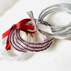 silver jelly bracelets