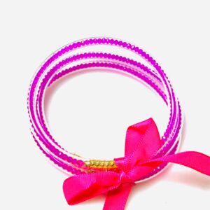 Neon pink jelly bracelet