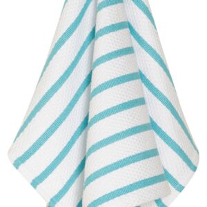 Basketweave Bali Blue Dishtowel