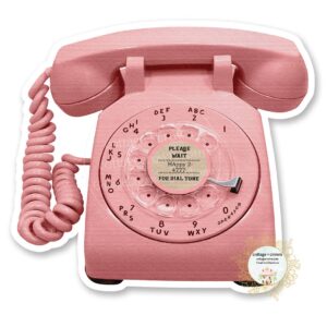 Pink Rotary Sticker