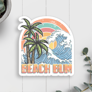 Beach Bum Sticker