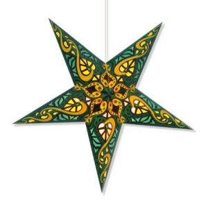 Celtic Star Lantern: Green