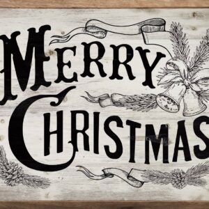 Merry Christmas Bells: 10 x 8 x 1.5